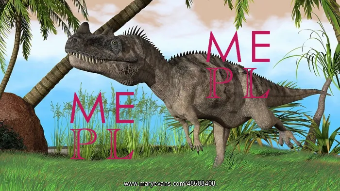 : Ceratosaurus hunting in a prehistoric environment : Ceratosaurus hunting in a prehistoric environment