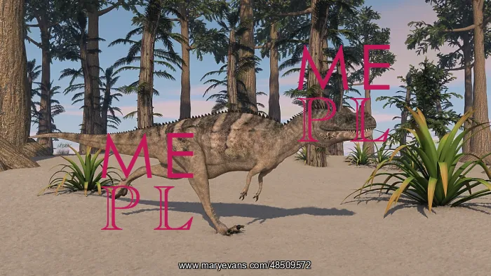 : Ceratosaurus hunting in a prehistoric environment : Ceratosaurus hunting in a prehistoric environment