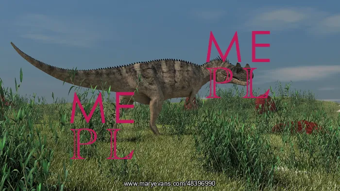 : Ceratosaurus hunting in prehistoric grasslands : Ceratosaurus hunting in prehistoric grasslands