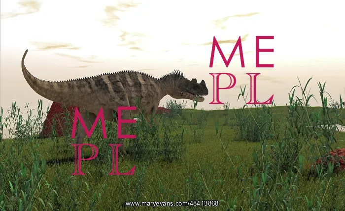 : Ceratosaurus hunting in prehistoric grasslands : Ceratosaurus hunting in prehistoric grasslands