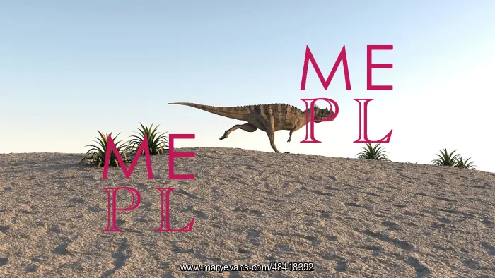 : Ceratosaurus running across sandy terrain : Ceratosaurus running across sandy terrain