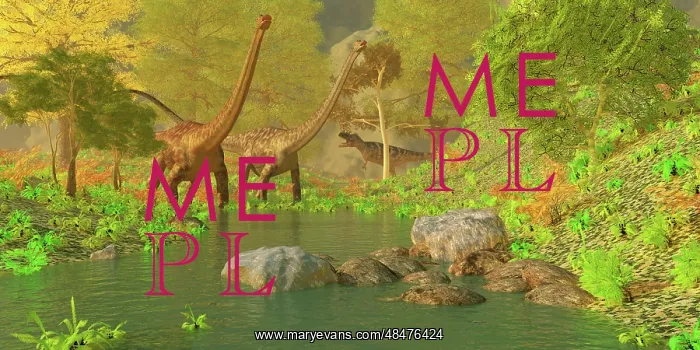 : A Ceratosaurus tries to sneak up behind two Diplodocus ? : A Ceratosaurus tries to sneak up behind two Diplodocus ?