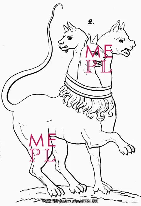 : Cerberus, Greek mythical creature, guard of the : Cerberus, Greek mythical creature, guard of the