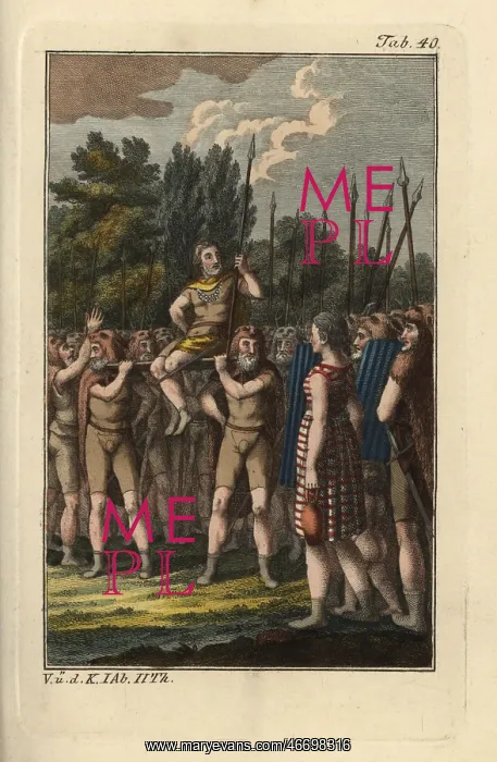 : Ceremonial election of a duke among the Franks : Ceremonial election of a duke among the Franks