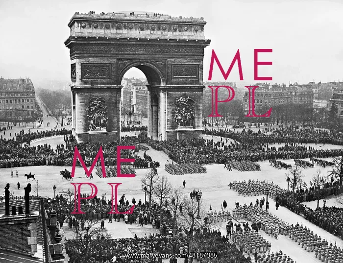 : Ceremony on Armistice Day at the Arc de Triomphe in Paris, 1 : Ceremony on Armistice Day at the Arc de Triomphe in Paris, 1