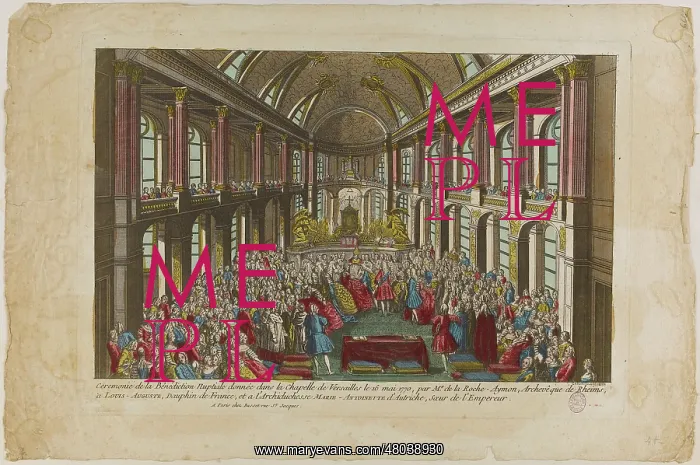 : Ceremony of the wedding blessings of Louis-Auguste : Ceremony of the wedding blessings of Louis-Auguste