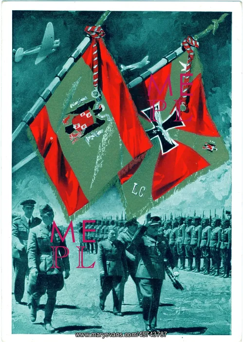 : Ceromonial parade in Berlin with Condor Legion flags : Ceromonial parade in Berlin with Condor Legion flags