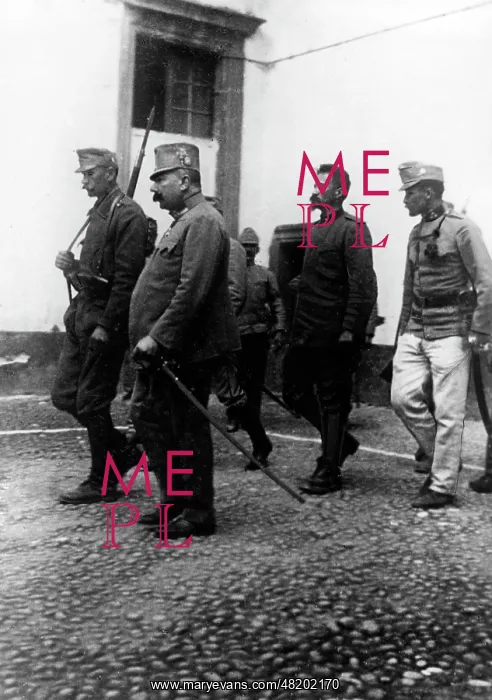  : Cesare Battisti on his way to his execution, 1916