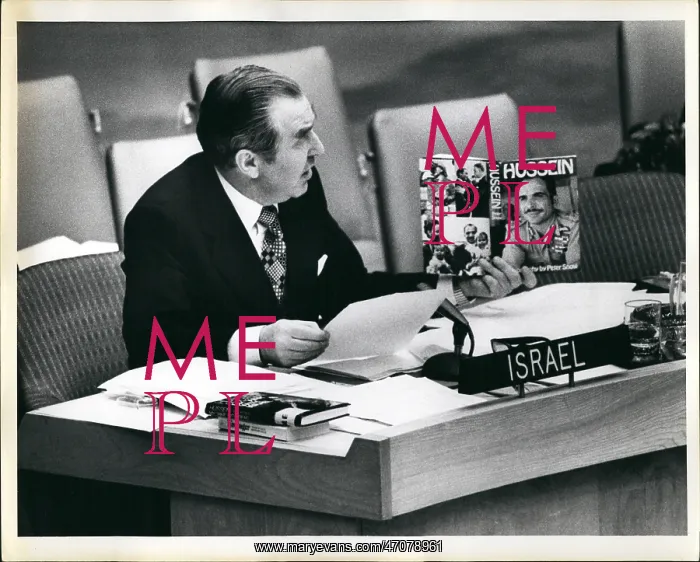 : Chaim Herzog, Israeli representative to the UN : Chaim Herzog, Israeli representative to the UN