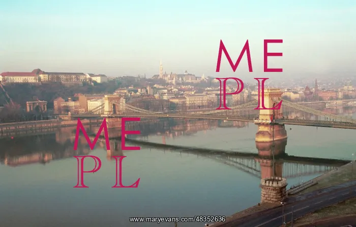 : Chain Bridge in Budapest, 1995 : Chain Bridge in Budapest, 1995