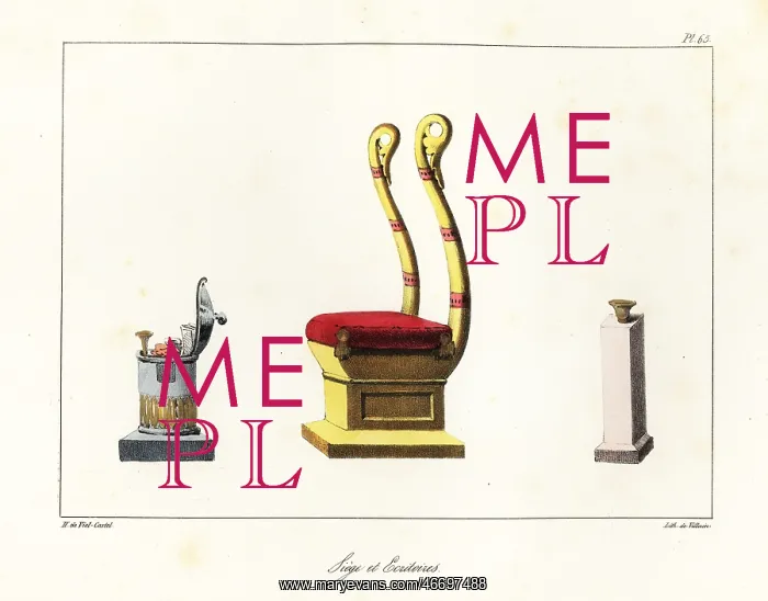 : Chair and scriptorium, 10th century : Chair and scriptorium, 10th century