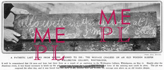 : Chalked message at Wellington Pit : Chalked message at Wellington Pit