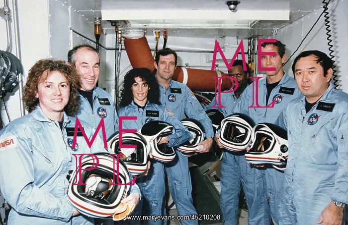 : Challenger Crew in training before their ? : Challenger Crew in training before their ?