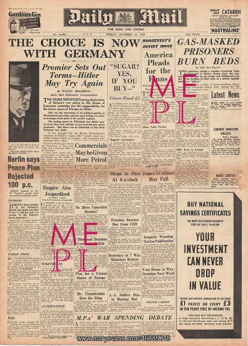 : Chamberlain speech to House of Commons : Chamberlain speech to House of Commons