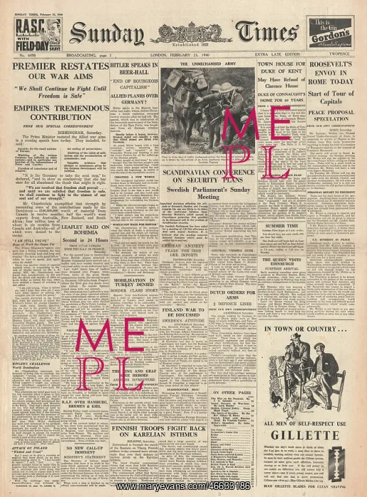 : Chamberlain's peace terms speech in Birmingham : Chamberlain's peace terms speech in Birmingham