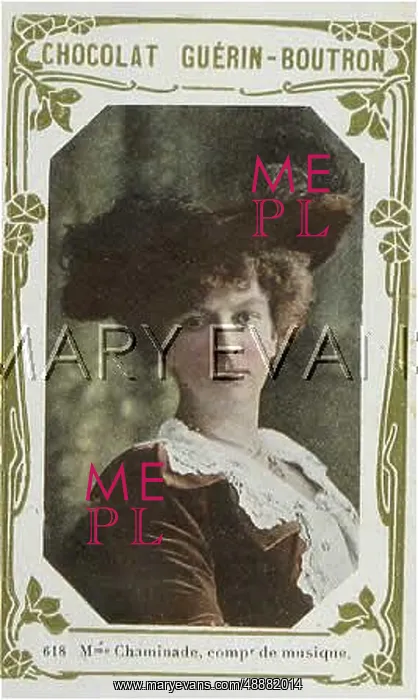 : CHAMINADE. CECILE LOUISE STEPHANIE CHAMINADE (1861 - 1944), French musician and composer : CHAMINADE. CECILE LOUISE STEPHANIE CHAMINADE (1861 - 1944), French musician and composer