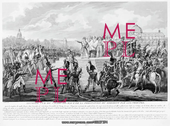 : Champ de Mai and the oath by the troops : Champ de Mai and the oath by the troops