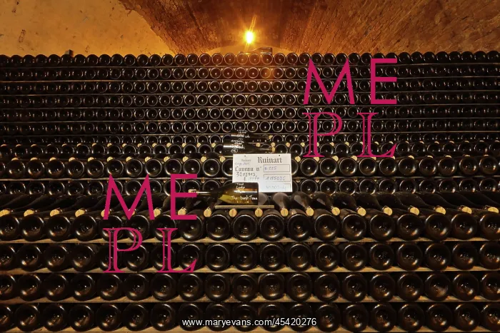 : Champagne cellars, Maison Ruinart, Reims, Marne, France : Champagne cellars, Maison Ruinart, Reims, Marne, France