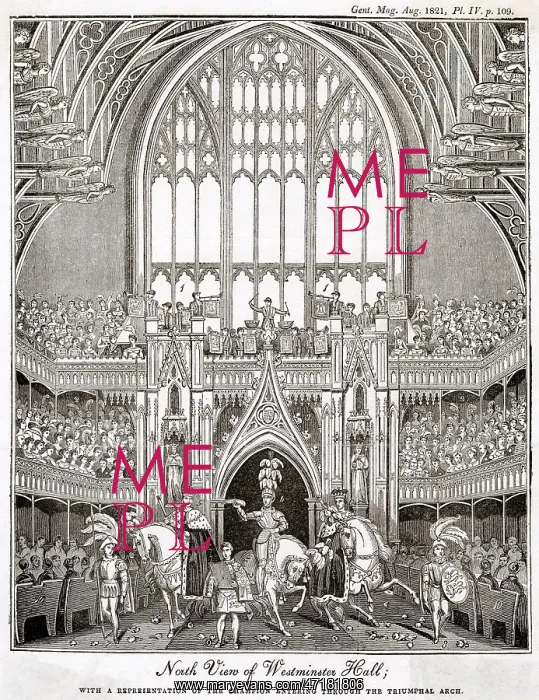 : Champion entering Westminster Hall, coronation 1821 : Champion entering Westminster Hall, coronation 1821