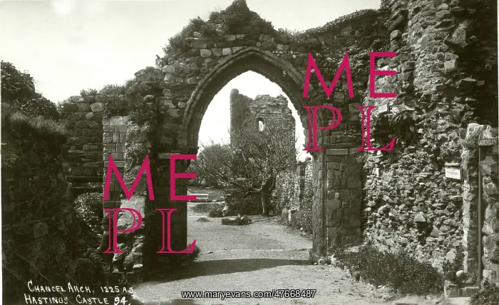 : Chancel Arch, Hastings Castle, Hastings, East Sussex : Chancel Arch, Hastings Castle, Hastings, East Sussex
