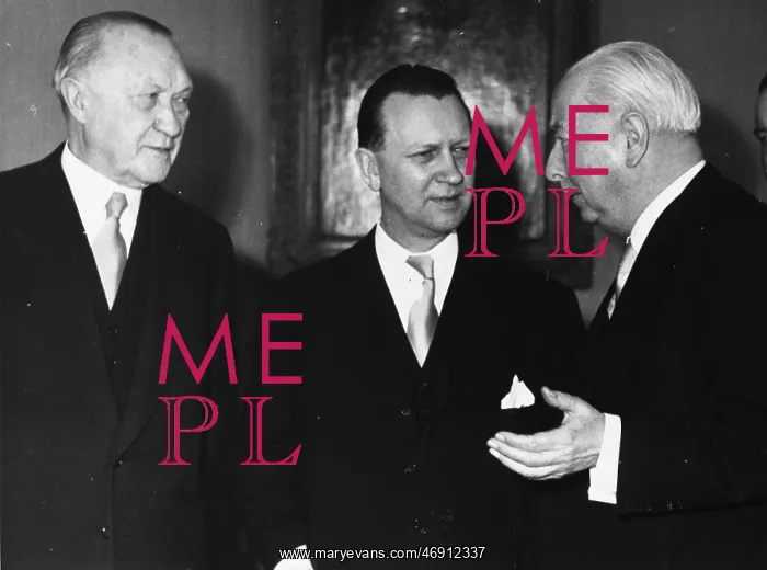 : Chancellor Konrad Adenauer of Germany, Hansen, Heuss, Bonn : Chancellor Konrad Adenauer of Germany, Hansen, Heuss, Bonn