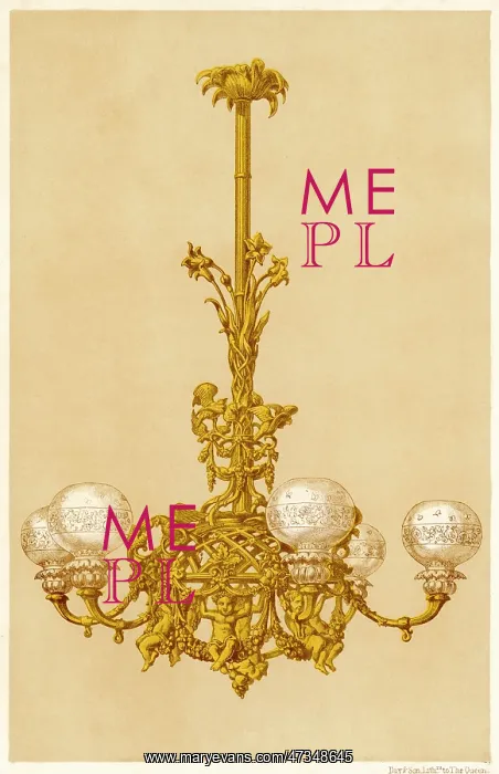: Chandelier at the Great Exhibition 1851 : Chandelier at the Great Exhibition 1851