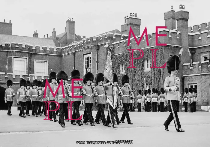 : Changing of the Guard in the court of St. James's Palace in : Changing of the Guard in the court of St. James's Palace in