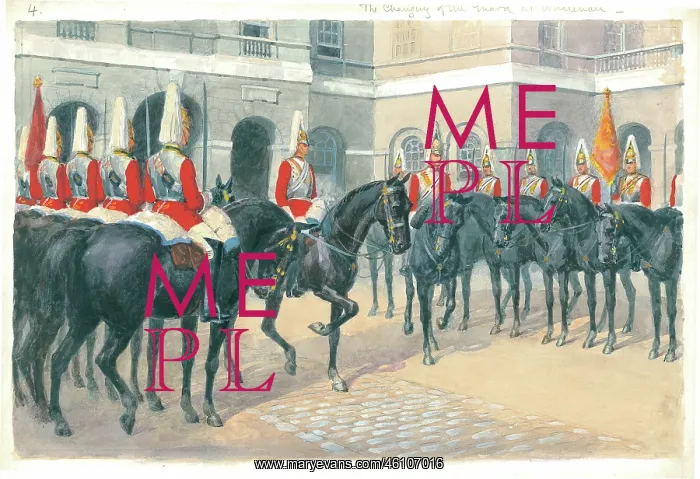 : Changing of the Guard at Horse Guards, Whitehall : Changing of the Guard at Horse Guards, Whitehall