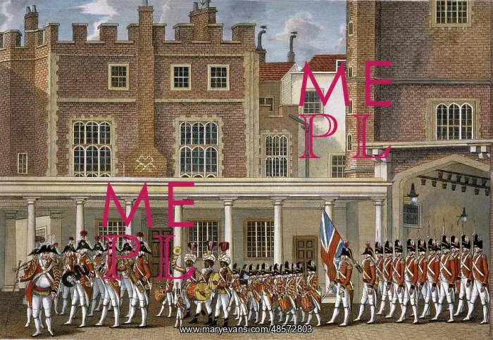 : Changing the Guard at St James's Palace, 1792 : Changing the Guard at St James's Palace, 1792