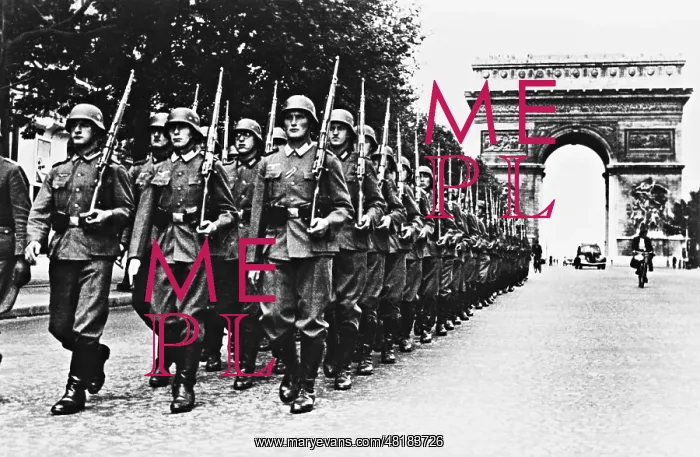 : Changing of the guard of the Wehrmacht in Paris, 1940 : Changing of the guard of the Wehrmacht in Paris, 1940