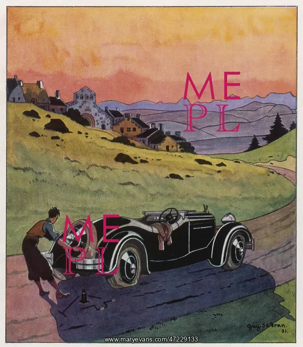 : CHANGING A TYRE 1931 : CHANGING A TYRE 1931