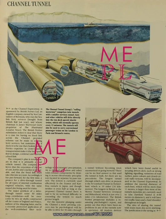 : Channel Tunnel proprosals, 1985(4) : Channel Tunnel proprosals, 1985(4)