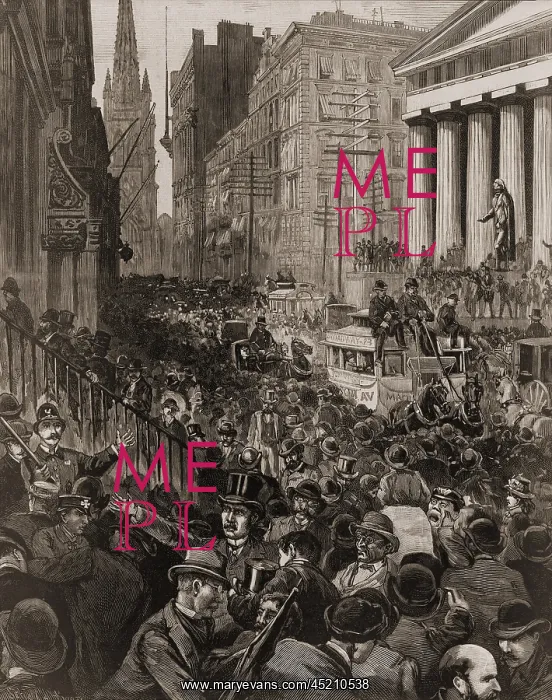 : Chaotic scene on Wall Street, NYC on May ? : Chaotic scene on Wall Street, NYC on May ?