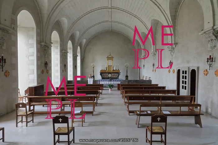 : Chapel, Abbaye Saint Nicolas, Angers, Maine-et-Loire, France : Chapel, Abbaye Saint Nicolas, Angers, Maine-et-Loire, France