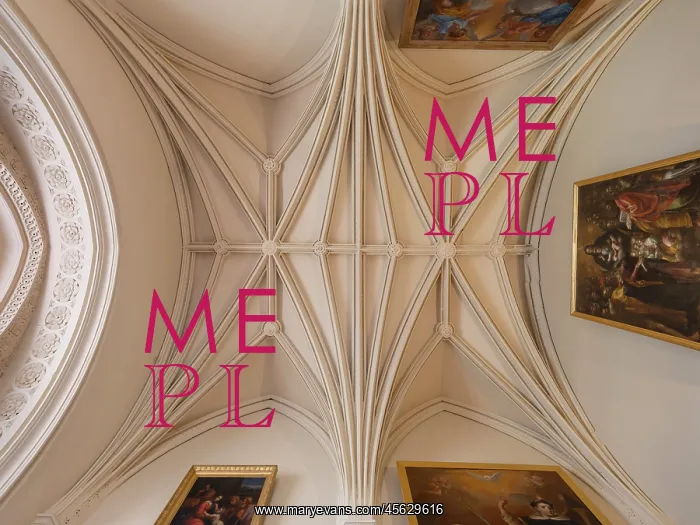 : Chapel ceiling, Chateau de Brissac, Brissac Loire Aubance : Chapel ceiling, Chateau de Brissac, Brissac Loire Aubance