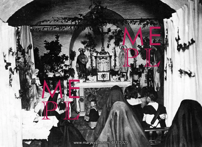 : Chapel in Gorizia during WWI, 1917 : Chapel in Gorizia during WWI, 1917
