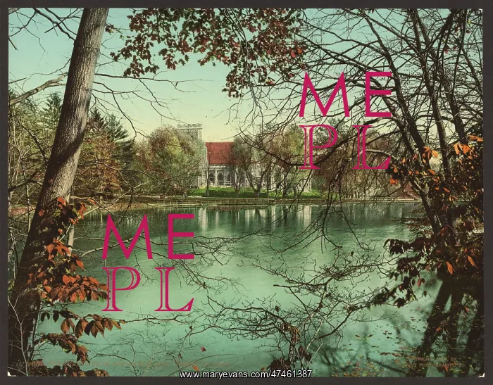 : The chapel from across the lake, Vassar College : The chapel from across the lake, Vassar College