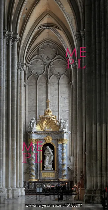 : Chapel of St Joseph, Amiens Cathedral, Picardy, France : Chapel of St Joseph, Amiens Cathedral, Picardy, France
