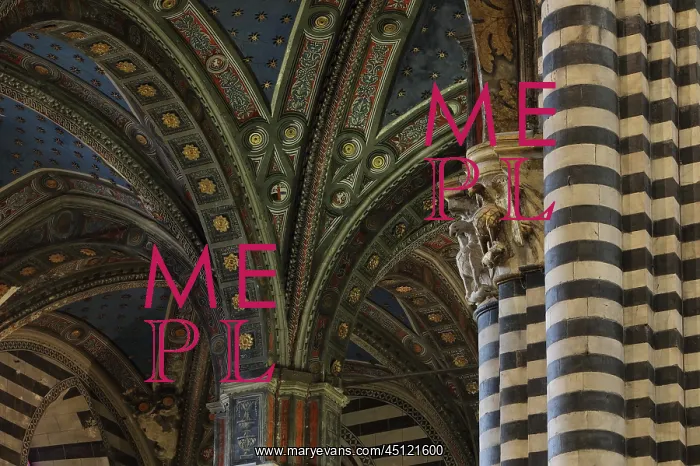 : Chapel vaults, Siena Cathedral, Siena, Tuscany, Italy : Chapel vaults, Siena Cathedral, Siena, Tuscany, Italy