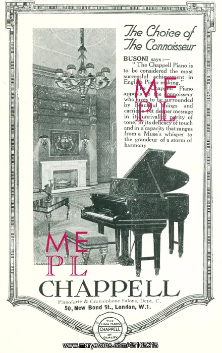 : Chappell Advertisement : Chappell Advertisement