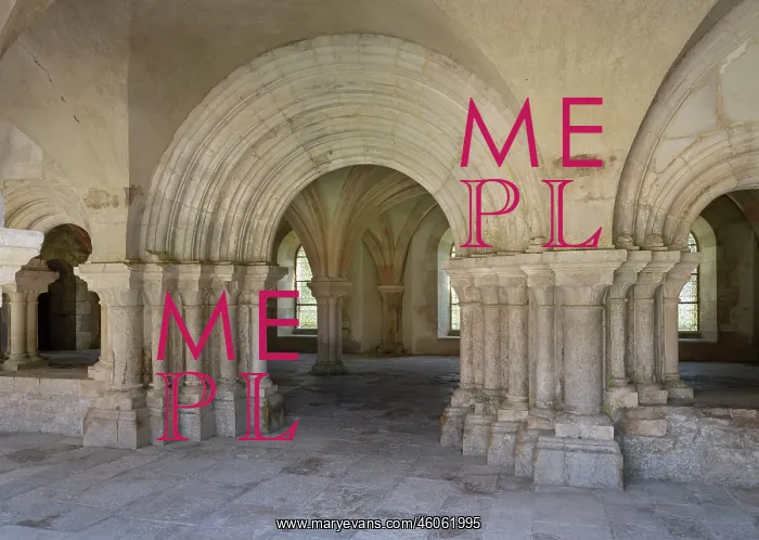 : Chapter House, Abbaye de Fontenay : Chapter House, Abbaye de Fontenay