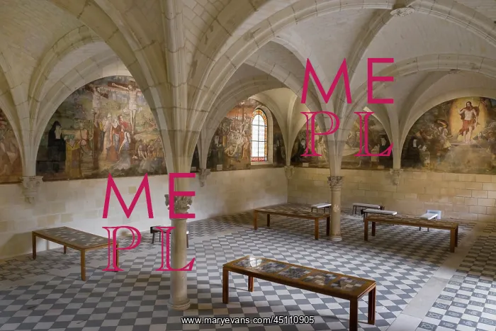 : Chapter House, Fontevraud Abbey, Loire Valley, France : Chapter House, Fontevraud Abbey, Loire Valley, France