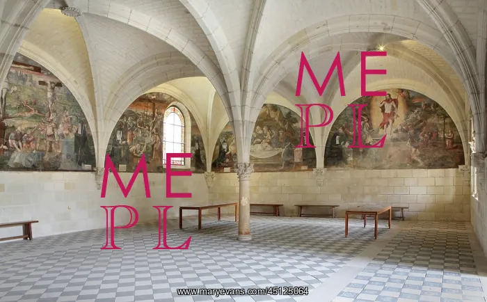 : Chapter House, Fontevraud Abbey, Loire Valley, France : Chapter House, Fontevraud Abbey, Loire Valley, France