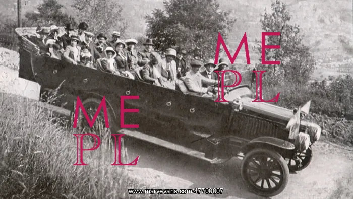  : Charabanc. Car with Many People
