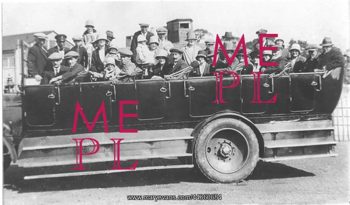  : A charabanc, popular type of outings coach