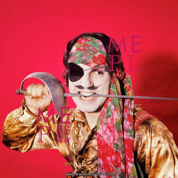 : Character Man in Pirate Costume Holding the Blade : Character Man in Pirate Costume Holding the Blade