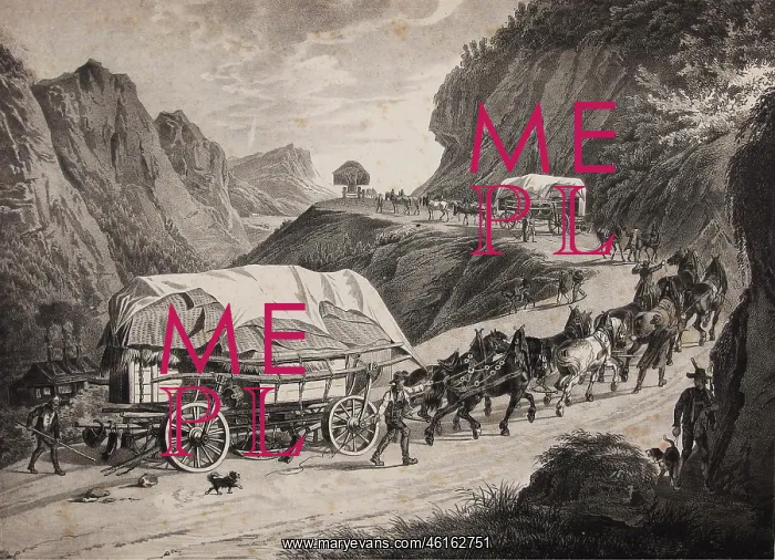 : Characteristic carriages. Nr. 5. The freight carriage. E : Characteristic carriages. Nr. 5. The freight carriage. E