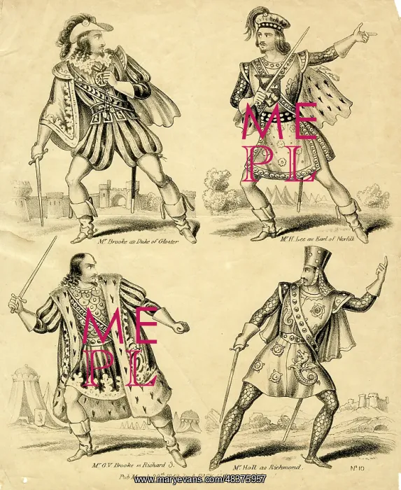 : Four characters from Shakespeare's Richard III : Four characters from Shakespeare's Richard III