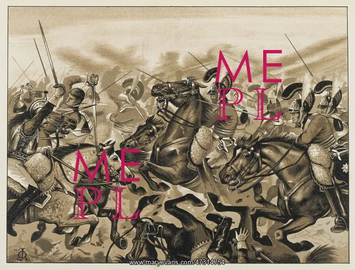 : Charge of the first Life Guards at the Battle of Waterloo : Charge of the first Life Guards at the Battle of Waterloo