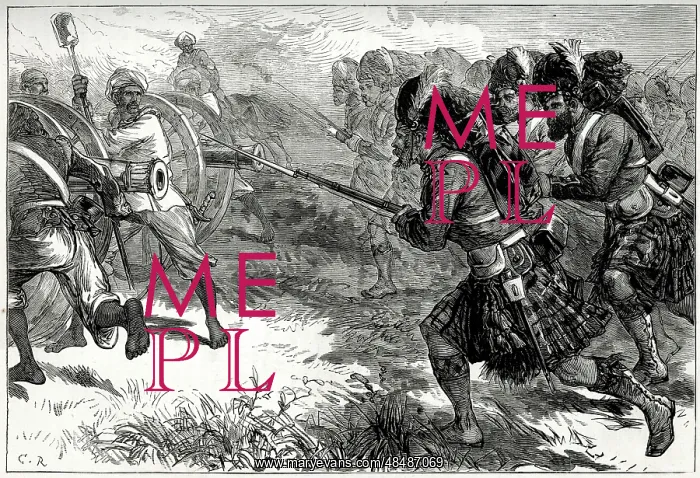  : Charge of the Highlanders in Bengal, Indian Mutiny